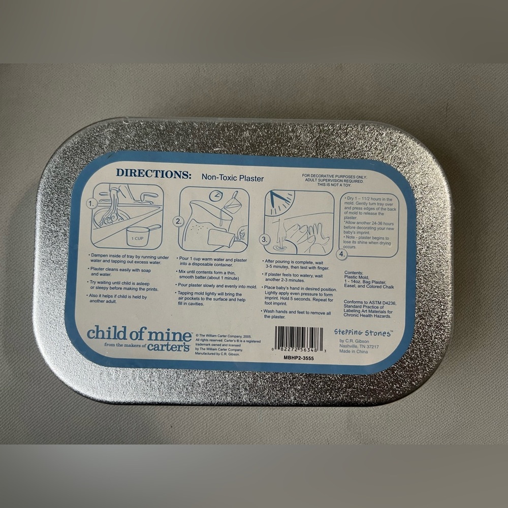 Baby hand and footprint kit